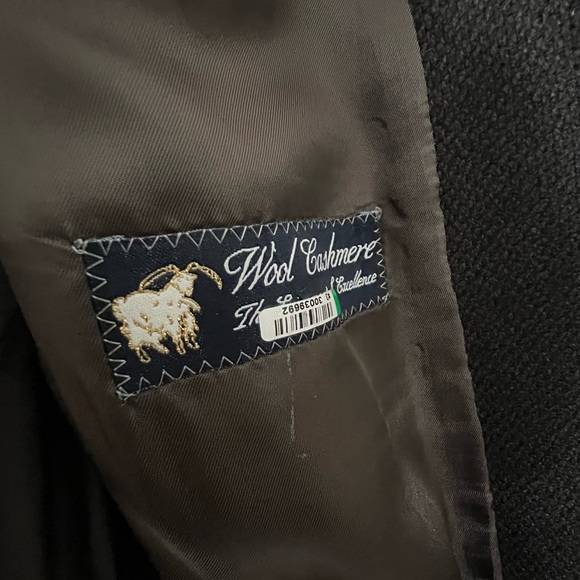 Vintage Burberrys Wool Cashmere Blazer Womens Brown 6 - Picture 5 of 11